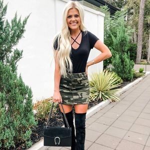 Cross Cross Black Short Sleeve Tee